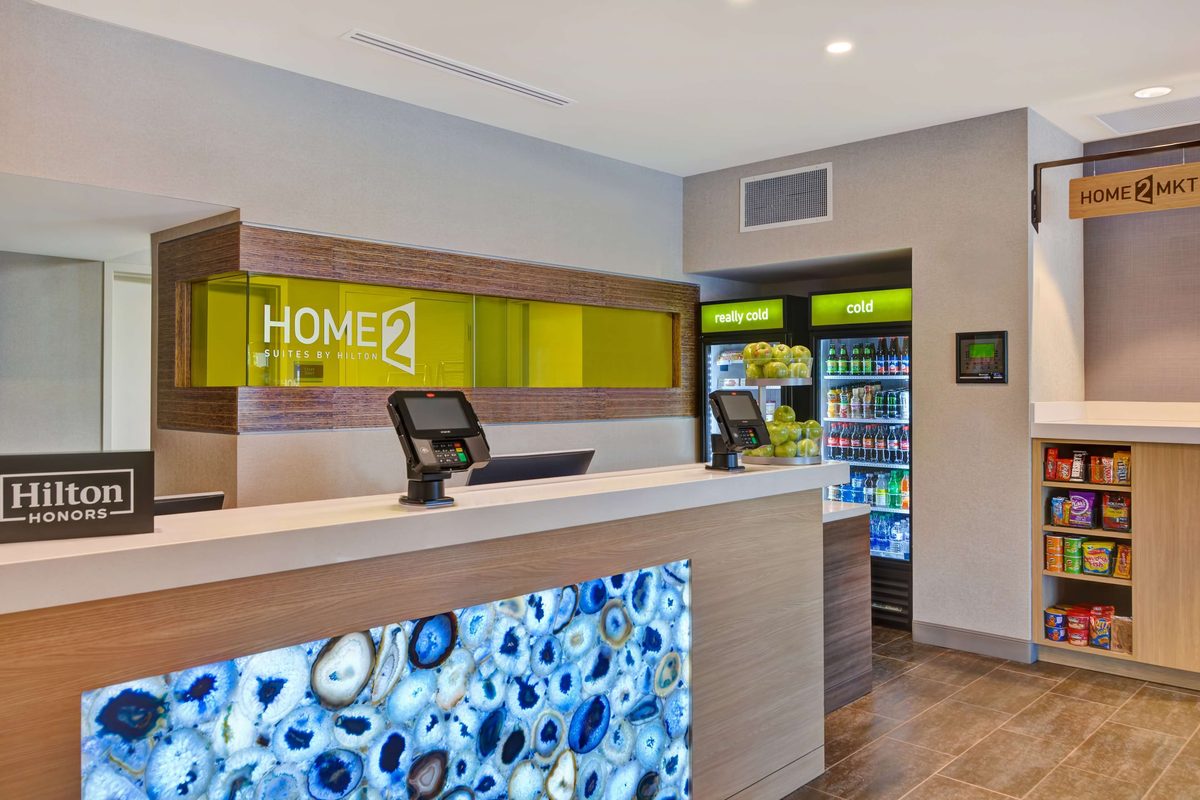 Front desk and Home2 MKT