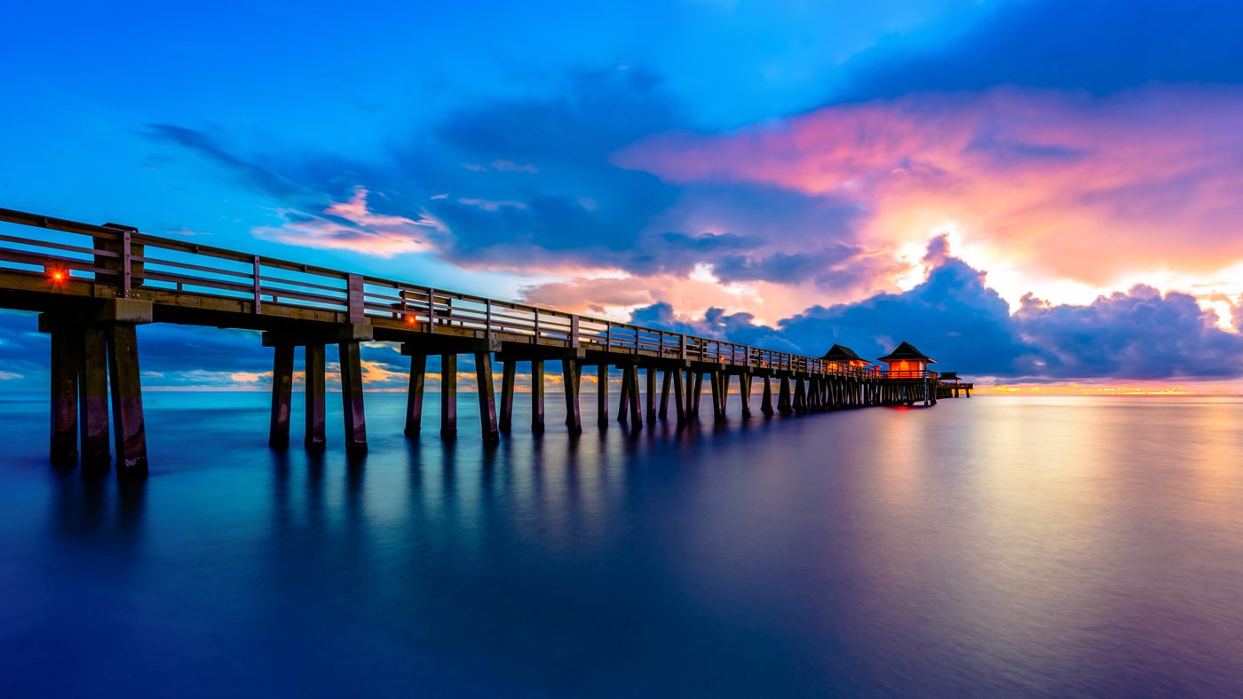Naples Pier at dusk