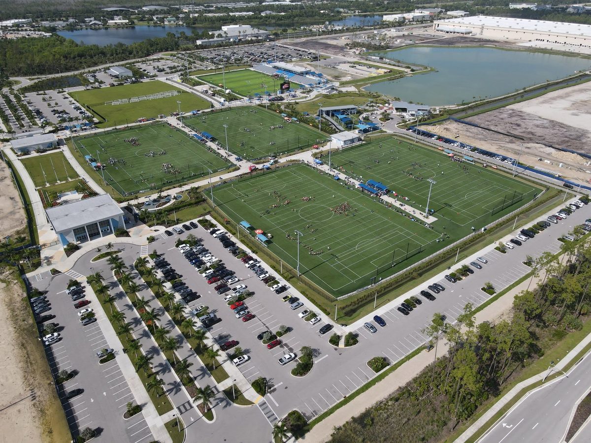 Aerial view of Paradise Coast Sports Complex